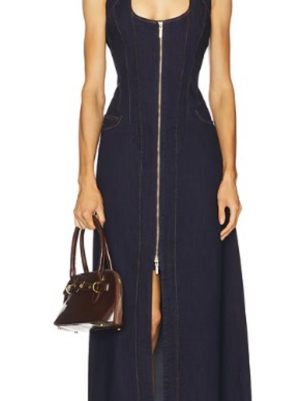 Beautiful Brand New, Never Worn, Halter Jean Dress – REVOLVE Retail $199